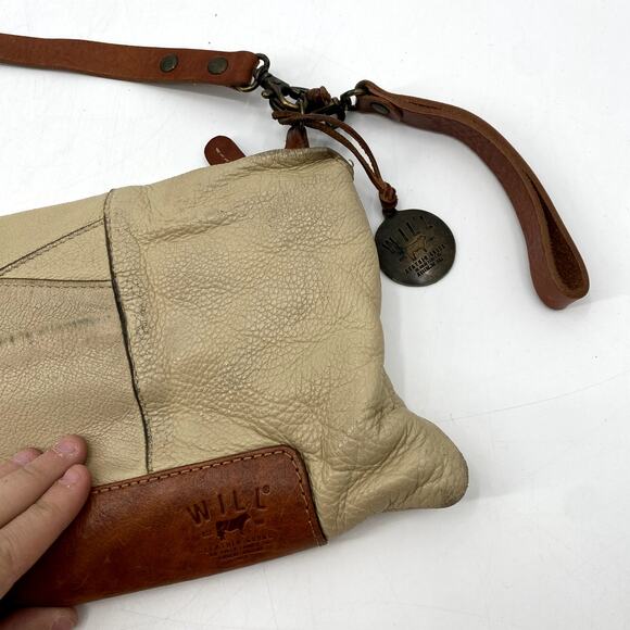 Will Leather Goods cream Rectangle Crossbody bag - Picture 2 of 7